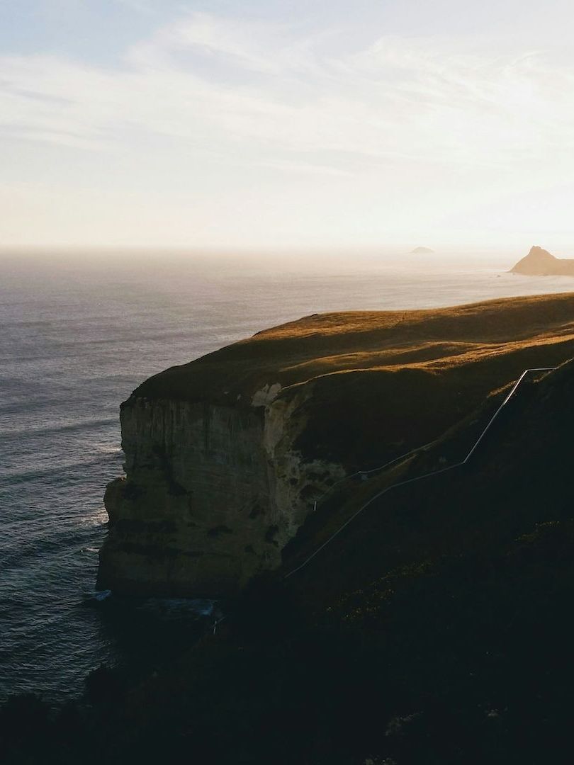 Sunset over a landscape